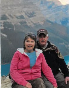 Photo of two people outside