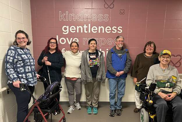 Group photo of the 7 members in Brain Rehab & Wellness program at Curative Connections