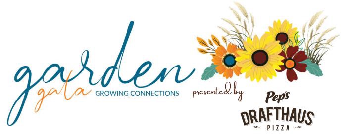 Logofo for the Garden Gala presented by Pepe's Drafthaus Pizza