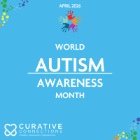 Graphic that reads Autism Awareness Month